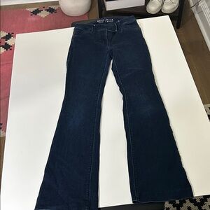 White House Black Market Deep Blue Flare Jeans